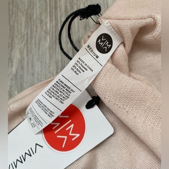 Vimmia | Women's Shavasana Reversible Multi-way Sweater Top Blush Size | Medium - Picture 3 of 3